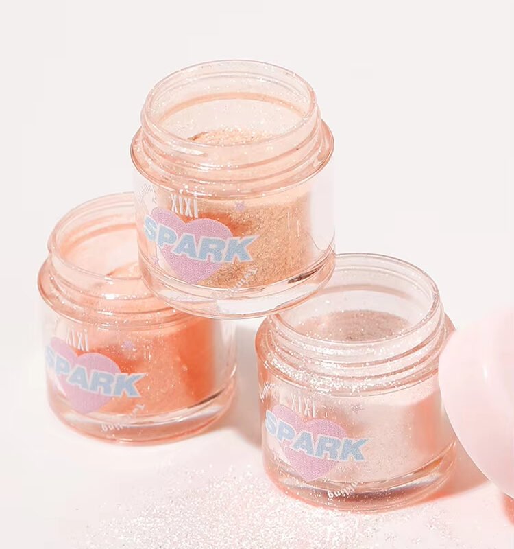 Private Labei Xixi Pigment Face Highlighter Powder Body Shimmer Sparkle Eyeshadow Glitter