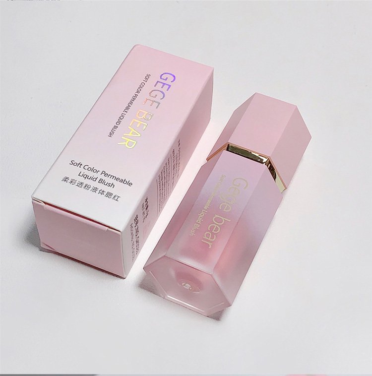 Gege Bear Soft Color Liquid Blush High Gloss Translucent Nude Natural Matte Makeup Liquid Blush